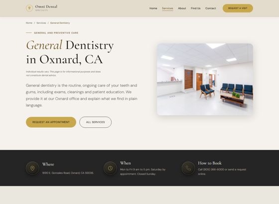 Top of the general dentistry page